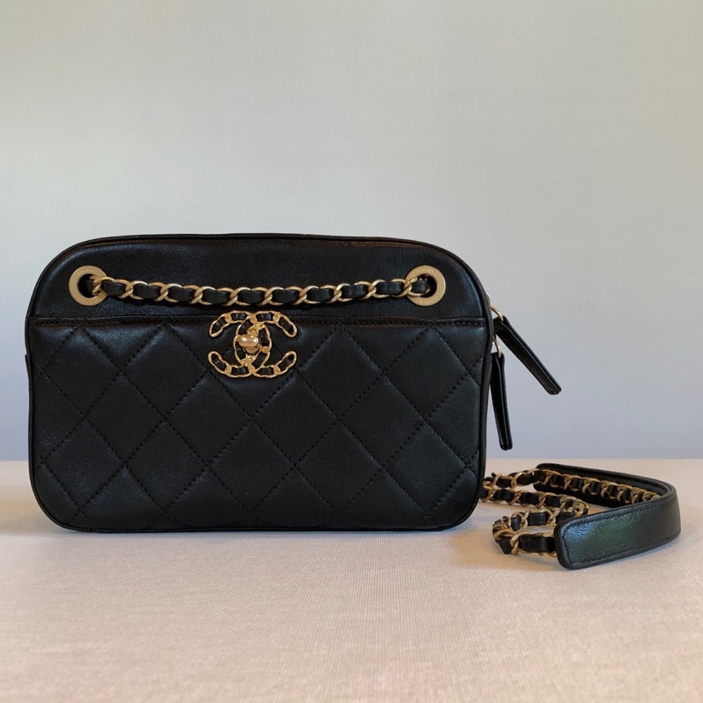 Chanel Chain Infinity Small Camera Case Lambskin